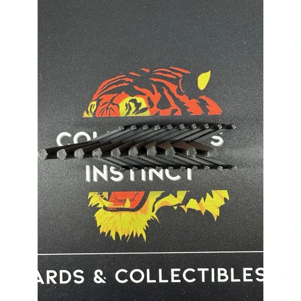 Trading Card Display Stands - 3D Printed Black - 10 Pack